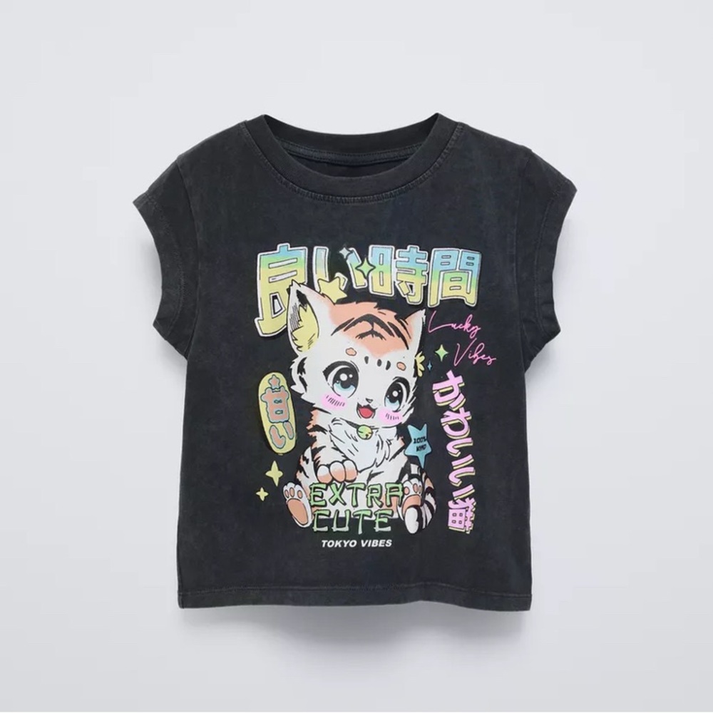 Anime Character Tee, Zara